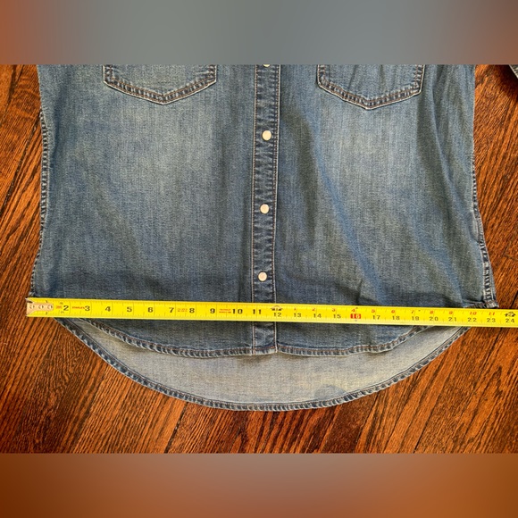 Joe Fresh Button Down Denim Shirt - Picture 12 of 14